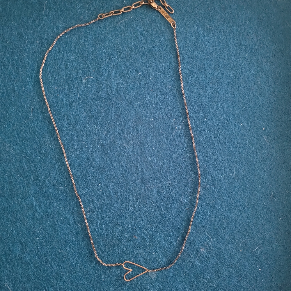 Zoe Chicco Mixed Small Hammered Heart Necklace